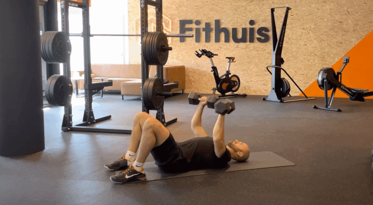Dumbell-floor-press